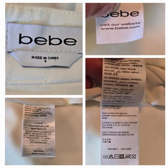 Bebe Embellished Cage Mini Dress Size 4 - Picture 7 of 9